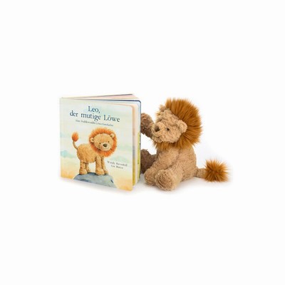 Jellycat Leo, Der Mutige Lowe Buch and Fuddlewuddle Leeuw Medium | CZ5348612